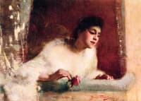 Young Woman in a Theater Box