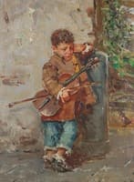 Little Boy with Violin
