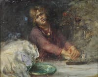 Woman Ironing