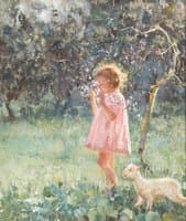 Girl in the Garden with Goat