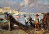 Fishermen Checking Nets
