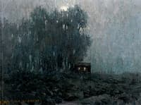 Moonlit Cabin