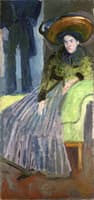 Seated Woman in a Green Blouse