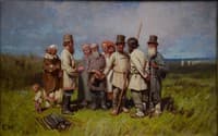 Sur une prairie de fauche, Scène russe