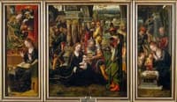 Triptych: The Annunciation, The Adoration of the Magi, The Adoration of the Angels and Shepherds
