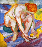 Nude with Cat