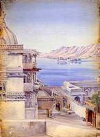 Pichola Lake and Island of Jagmandir, Udaipur. 'Decr. 1878'