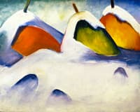 Haystacks in the Snow