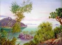 Round Island and Ile Aride from Long Island, Seychelles