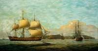 East Indiaman 'Admiral Hughes' off Jamestown, St Helena