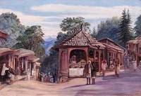 The Bazaars, Simla, India