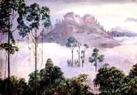 The Quicksilver Mountain of Tegora, Sarawak, Borneo, by Moonlight