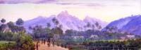 The Soembrin Volcano from Magellang, Java