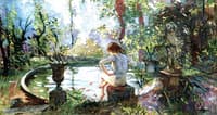 Young Girl by a Basin