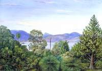 View from the Botanic Gardens, Hobart Town, Tasmania