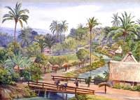 View from the Bridge of Magelang, Java