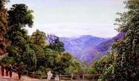 View of the Himalaya Mountains from Mussooree