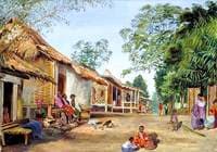 Village of Mat Houses near Garoet, Java