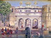 Water Gate. Oodipore. India. Janr. 1879