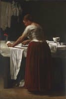 Woman Ironing