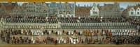 Celebrations of the Ommegang in Brussels: Procession of Our Lady of Sablon