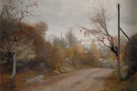 The Road at Mogenstrup, Zealand. Autumn
