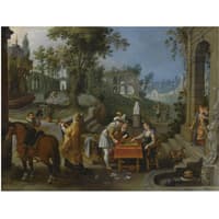 Elegand Figures in the Park