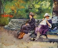 Women in Parc Monceau