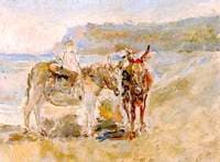 Donkeys on the Shore