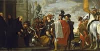 Saint Benedict receiving Totila, King of the Ostrogoths