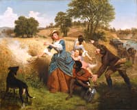 Mrs. Schuyler Burning Her Wheat Fields on the Approach of the British