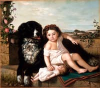 Portrait of a Girl wth Dog