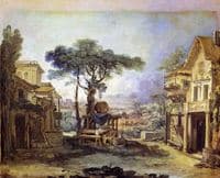 A Village Square, Study for a Theatre Set