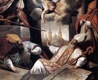 Resurrection of  Saints Monulph and Gondulph from their Graves