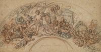 Design for a Fan, Bacchus and Ariadne