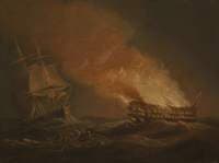 Loss of the East Indiaman 'Kent': The Burning Hulk