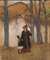 The Artist's Wife and Daughter