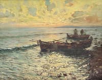 Fishermen at Sunset