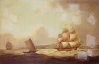 The East Indiaman ‘Hindustan’ in a Breeze