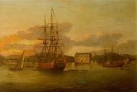 The Essex East Indiaman, Refitted and at Anchor in Bombay Harbour