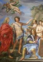 Marchese Niccolò Maria Pallavicini Guided to the Temple of Virtue by Apollo, with Self Portrait