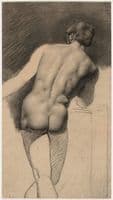 Male Nude Seen from Rear