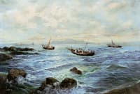 Seascape with Fishing Boats