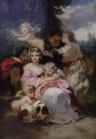 Jeune fille de temps de Louis XV