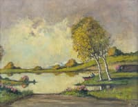 Fisherman on the Lake