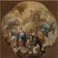 The Virgin Presenting the Portrait of Saint Dominic to the Friar of Soriano