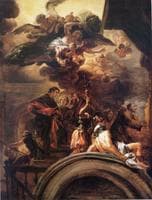 Saint Francis before the Pope
