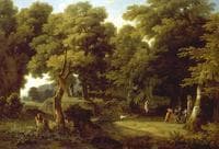 Paysage, offrande au dieu Pan (Wooded Landscape with Pan)