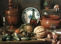 Still life with a copper jug