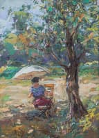 The painter at the easel